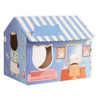 HKM-7327805 Cat House Nest Scratcher with Cozy Design - Ice House Style, 46x33x40 cm
