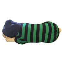 HKM-7327933 Striped Cotton Hooded Dog Coat - Casual Pet Apparel in Various Sizes