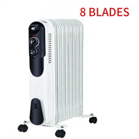 HKM-732819 Portable Oil-Filled Electric Heater with Adjustable Thermostat, Overheat & Tip-Over Protection, Suitable for Home & Office