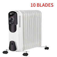 HKM-732819 Portable Oil-Filled Electric Heater with Adjustable Thermostat, Overheat & Tip-Over Protection, Suitable for Home & Office