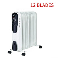 HKM-732819 Portable Oil-Filled Electric Heater with Adjustable Thermostat, Overheat & Tip-Over Protection, Suitable for Home & Office