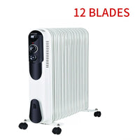 HKM-732819 Portable Oil-Filled Electric Heater with Adjustable Thermostat, Overheat & Tip-Over Protection, Suitable for Home & Office