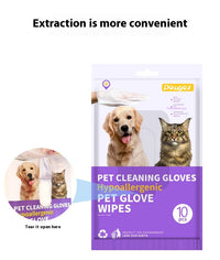 HKM-7329213 Pet Disposable Cleaning Gloves – 10 Pack for Cat Care and Hygiene
