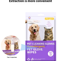 HKM-7329213 Pet Disposable Cleaning Gloves – 10 Pack for Cat Care and Hygiene