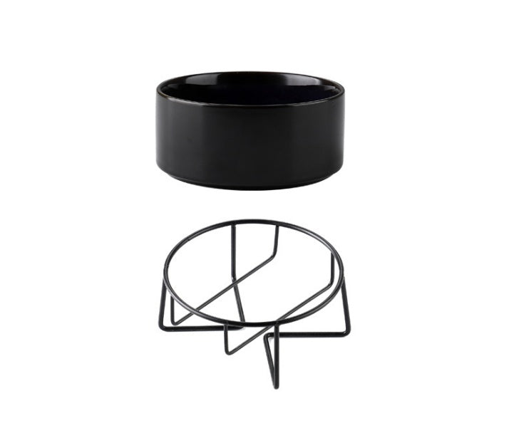 HKM-7329725 Cervical Spine Support Ceramic Pet Bowl with Double Design for Cats and Small Dogs