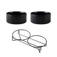 HKM-7329725 Cervical Spine Support Ceramic Pet Bowl with Double Design for Cats and Small Dogs