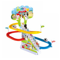 HKM-733011 Plastic Puppy Stair Climbing Toy with Music for Kids, Ages 2 and Up