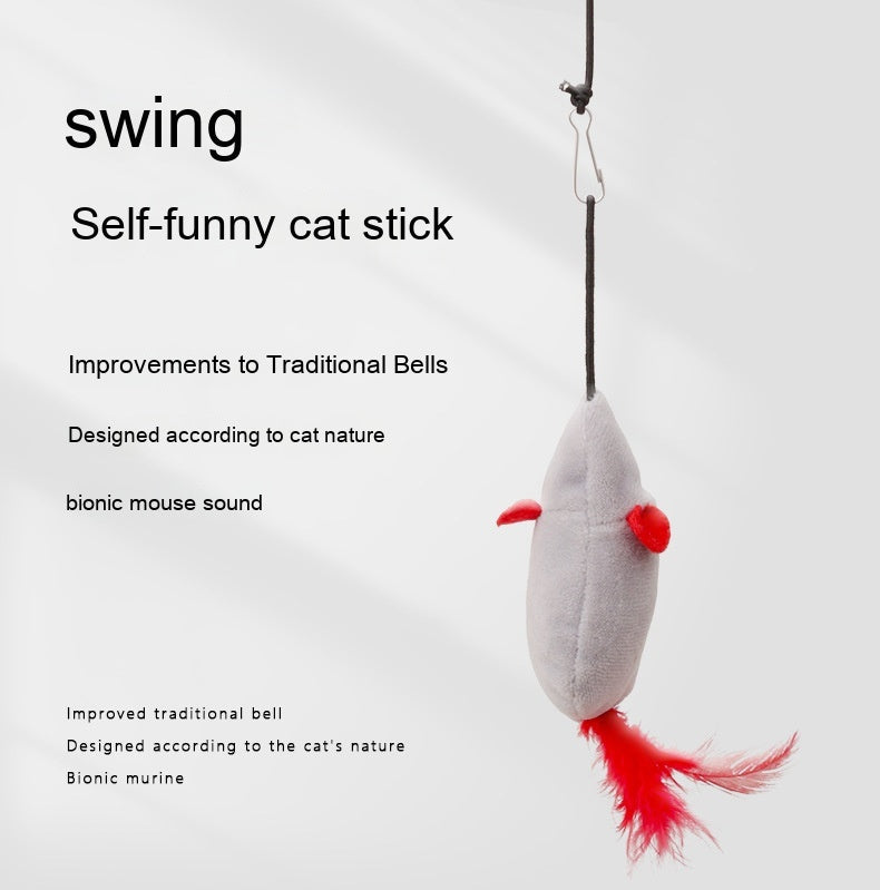 HKM-7330365 Plush Sounding Mouse Pet Toy for Cats – Interactive Fun and Playful Design