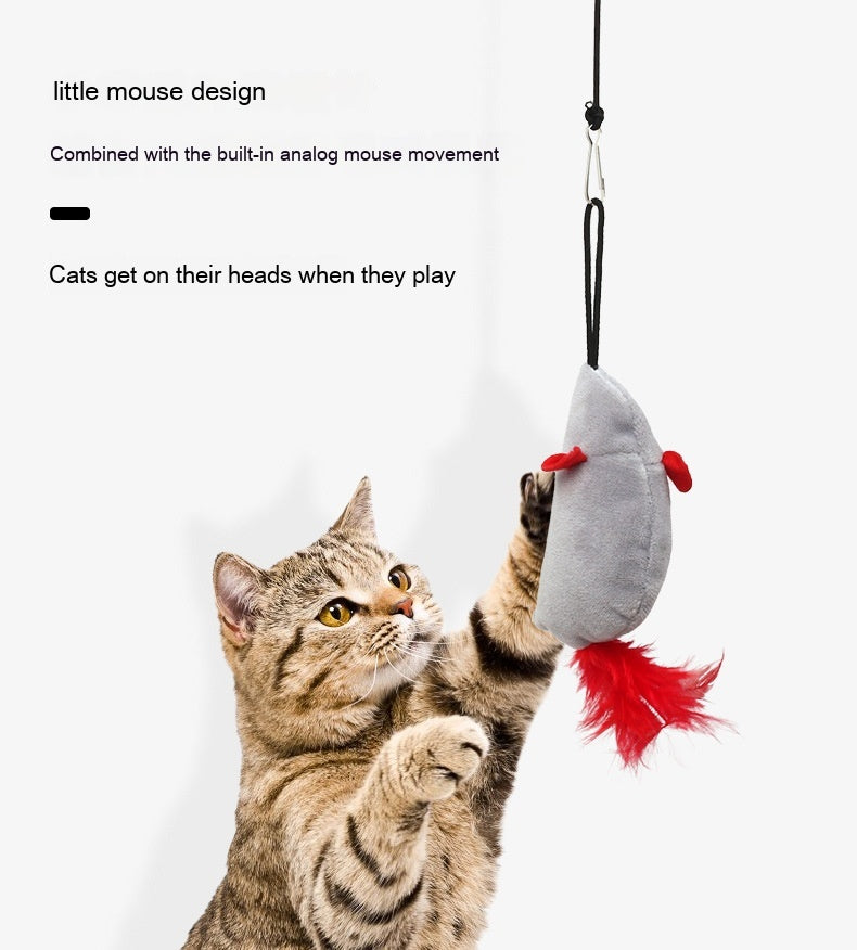 HKM-7330365 Plush Sounding Mouse Pet Toy for Cats – Interactive Fun and Playful Design