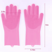 HKM-7331005 Durable Pet Grooming Gloves with Enhanced Five Finger Design for Cats and Dogs