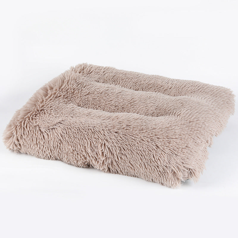 HKM-7331389 Cozy Dog and Cat Plush Pet Mat in Various Colors and Sizes