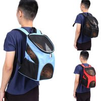 HKM-7331773 Foldable Pet Backpack with Chest Support - Lightweight Polyester Design