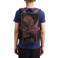 HKM-7331773 Foldable Pet Backpack with Chest Support - Lightweight Polyester Design