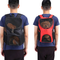 HKM-7331773 Foldable Pet Backpack with Chest Support - Lightweight Polyester Design