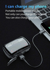 HKM-733203 Wireless M10 TWS Earbuds with V5.3 Bluetooth, Waterproof Design, and Power Bank