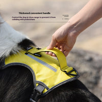 HKM-7332157 Reflective Breathable Oxford Cloth Pet Harness – Explosion-Proof Design in Yellow, Orange, and Gray
