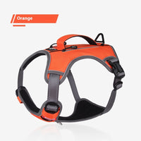 HKM-7332157 Reflective Breathable Oxford Cloth Pet Harness – Explosion-Proof Design in Yellow, Orange, and Gray