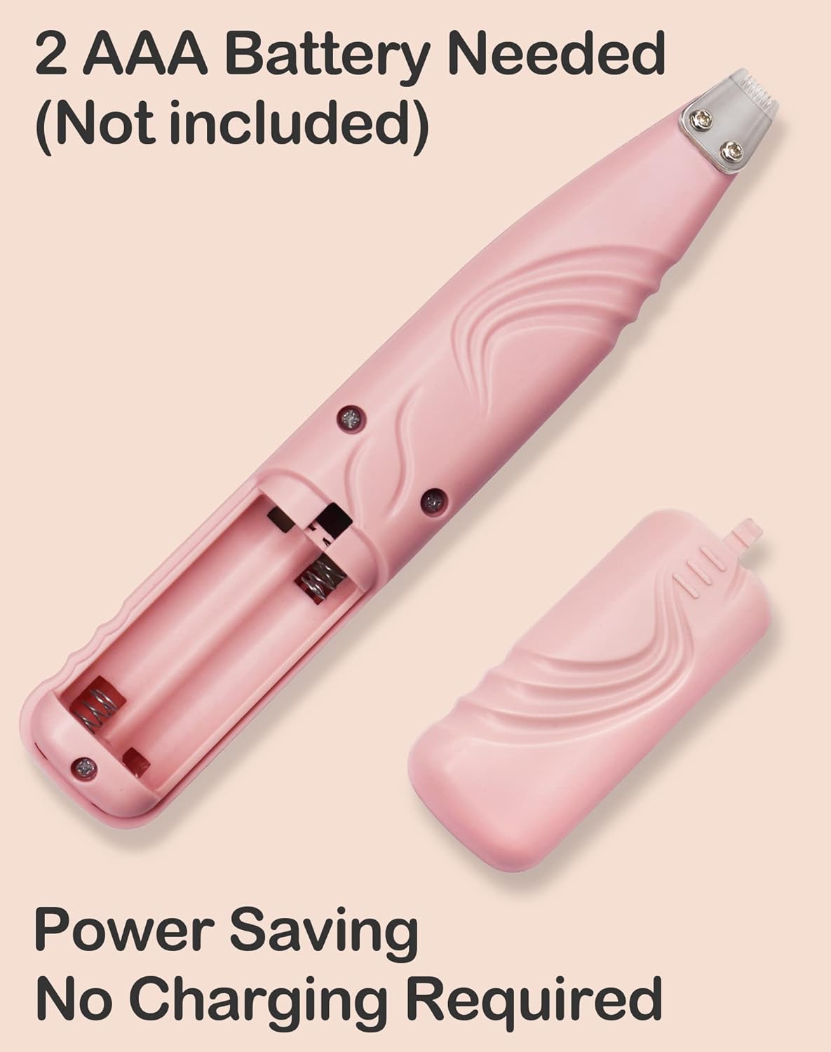 HKM-7332797 Cordless Electric Dog Paw Trimmer for Small Pets - Low Noise Grooming Clippers for Face, Eyes, Ears, and Rump