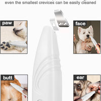 HKM-7332797 Cordless Electric Dog Paw Trimmer for Small Pets - Low Noise Grooming Clippers for Face, Eyes, Ears, and Rump