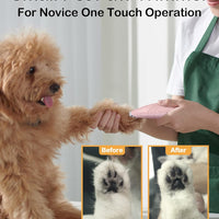 HKM-7332797 Cordless Electric Dog Paw Trimmer for Small Pets - Low Noise Grooming Clippers for Face, Eyes, Ears, and Rump
