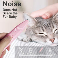 HKM-7332797 Cordless Electric Dog Paw Trimmer for Small Pets - Low Noise Grooming Clippers for Face, Eyes, Ears, and Rump