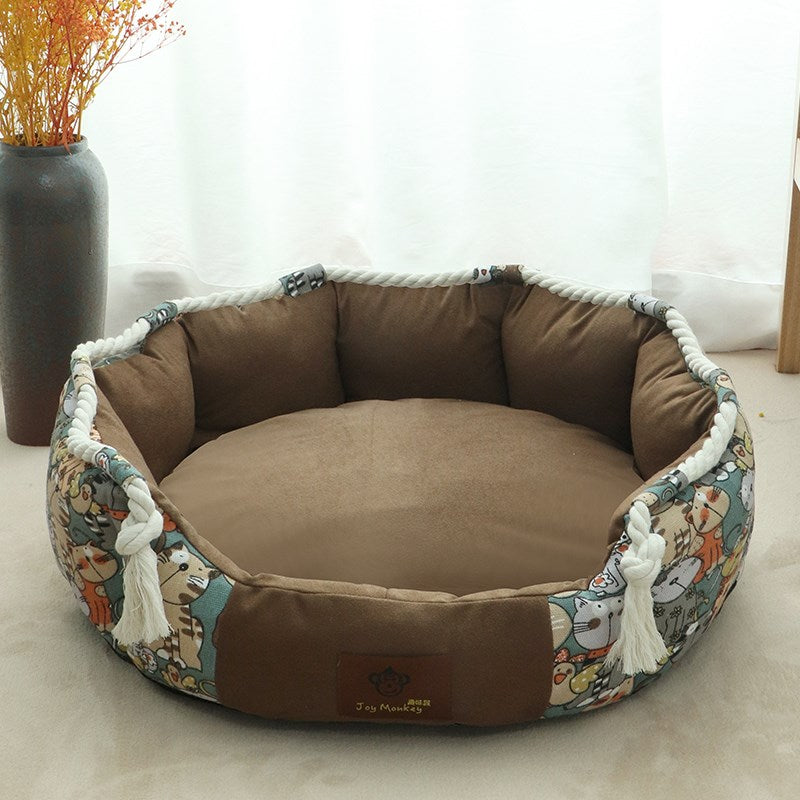 HKM-7333565 Large Removable and Washable Pet Kennel Bed for Dogs ¨C Warm and Comfortable Options Available