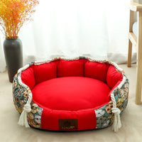 HKM-7333565 Large Removable and Washable Pet Kennel Bed for Dogs ¨C Warm and Comfortable Options Available