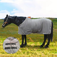 HKM-7335101 Warm Flannel Horsecloth for Winter Mosquito and Insect Protection - 180x180 cm