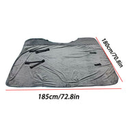 HKM-7335101 Warm Flannel Horsecloth for Winter Mosquito and Insect Protection - 180x180 cm