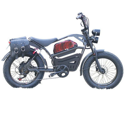 HKM-733523 Akez Long-Range 48V 1500W Brushless Motor Electric Fat Tire Bike with Dual Suspension