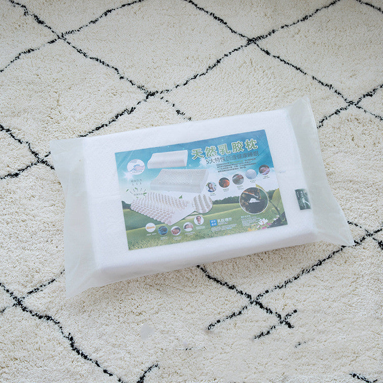 HKM-733523 Cervical Support Natural Latex Pillow for Enhanced Comfort and Massage