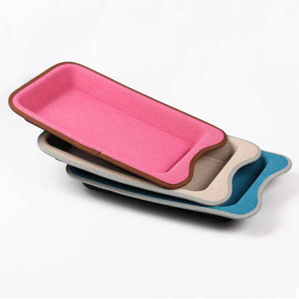 HKM-7335485 Durable Square Cat Scratching Board with Non-Slip Base and Catnip Included