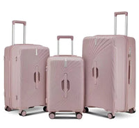 HKM-733587 Lightweight Durable Travel Suitcase with 4-Wheel Design for Effortless Mobility