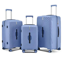HKM-733587 Lightweight Durable Travel Suitcase with 4-Wheel Design for Effortless Mobility