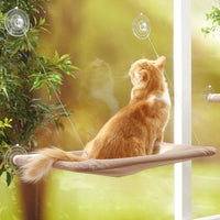 HKM-7336893 Comfortable Cat Window Seat Mount Hammock with Washable Cover and Sucker Cup Attachment