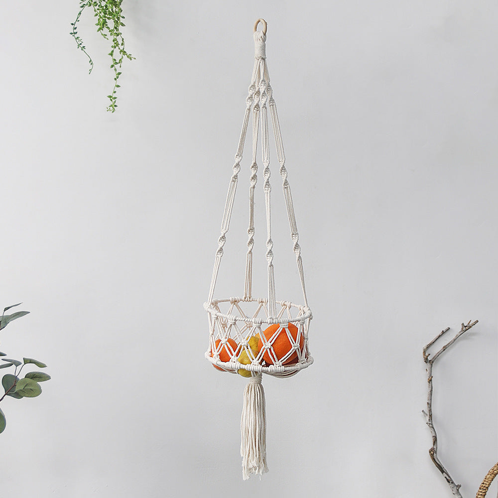 HKM-7339325 Woven Cotton Rope Hanging Cat Litter Basket with Various Sizes and Styles