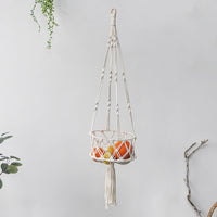 HKM-7339325 Woven Cotton Rope Hanging Cat Litter Basket with Various Sizes and Styles