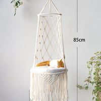 HKM-7339325 Woven Cotton Rope Hanging Cat Litter Basket with Various Sizes and Styles