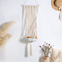 HKM-7339325 Woven Cotton Rope Hanging Cat Litter Basket with Various Sizes and Styles
