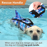 HKM-7339453 Lifesaving Pet Swimming Suit in Camouflage for Dogs - Available in Various Sizes