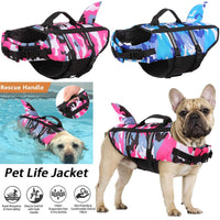 HKM-7339453 Lifesaving Pet Swimming Suit in Camouflage for Dogs - Available in Various Sizes