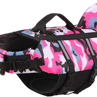 HKM-7339453 Lifesaving Pet Swimming Suit in Camouflage for Dogs - Available in Various Sizes