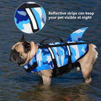 HKM-7339453 Lifesaving Pet Swimming Suit in Camouflage for Dogs - Available in Various Sizes
