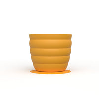HKM-7340093 Non-Slip Silicone Slow Feed Pet Bowls in Yellow and Green - Available in Small and Large Sizes