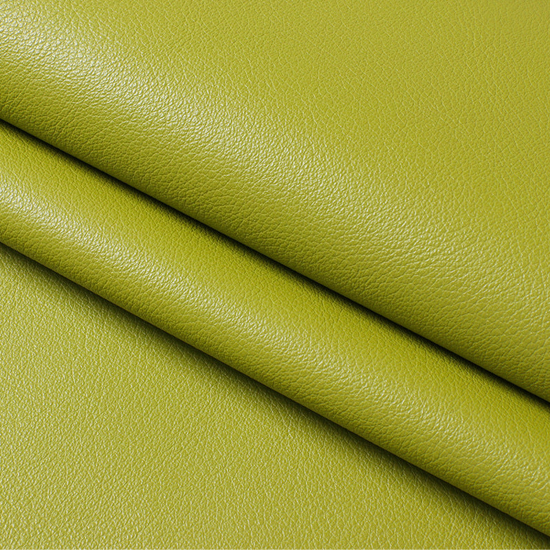 HKM-734035 Wear-Resistant Half PU Leather Fabric with Lychee Pattern for Furniture and Accessories, 1.2mm Thick, 140cm Wide