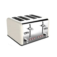 HKM-734099 4-Slice Toaster with Visible Window and Sandwich Setting, Electric Pop-Up Bread Toaster