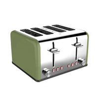 HKM-734099 4-Slice Toaster with Visible Window and Sandwich Setting, Electric Pop-Up Bread Toaster