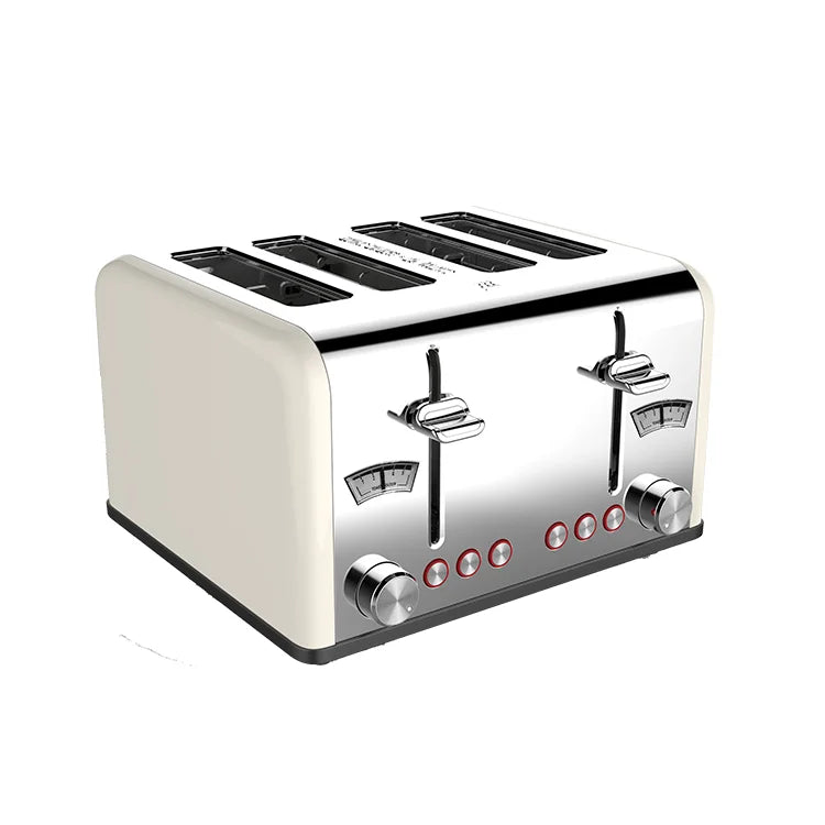HKM-734099 4-Slice Toaster with Visible Window and Sandwich Setting, Electric Pop-Up Bread Toaster