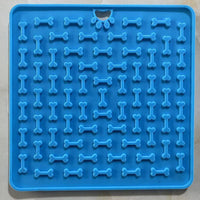 HKM-7341245 Silicone Licking Mat for Dogs - Pet Slow Feeder Safe Edible Material, Multiple Colors Available
