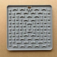 HKM-7341245 Silicone Licking Mat for Dogs - Pet Slow Feeder Safe Edible Material, Multiple Colors Available